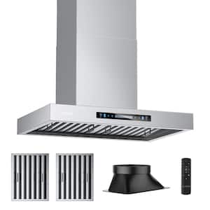 30 in. 900 CFM Ducted Wall Mount Range Hood in Stainless Steel with Intelligent Gesture Sensing and LED Light