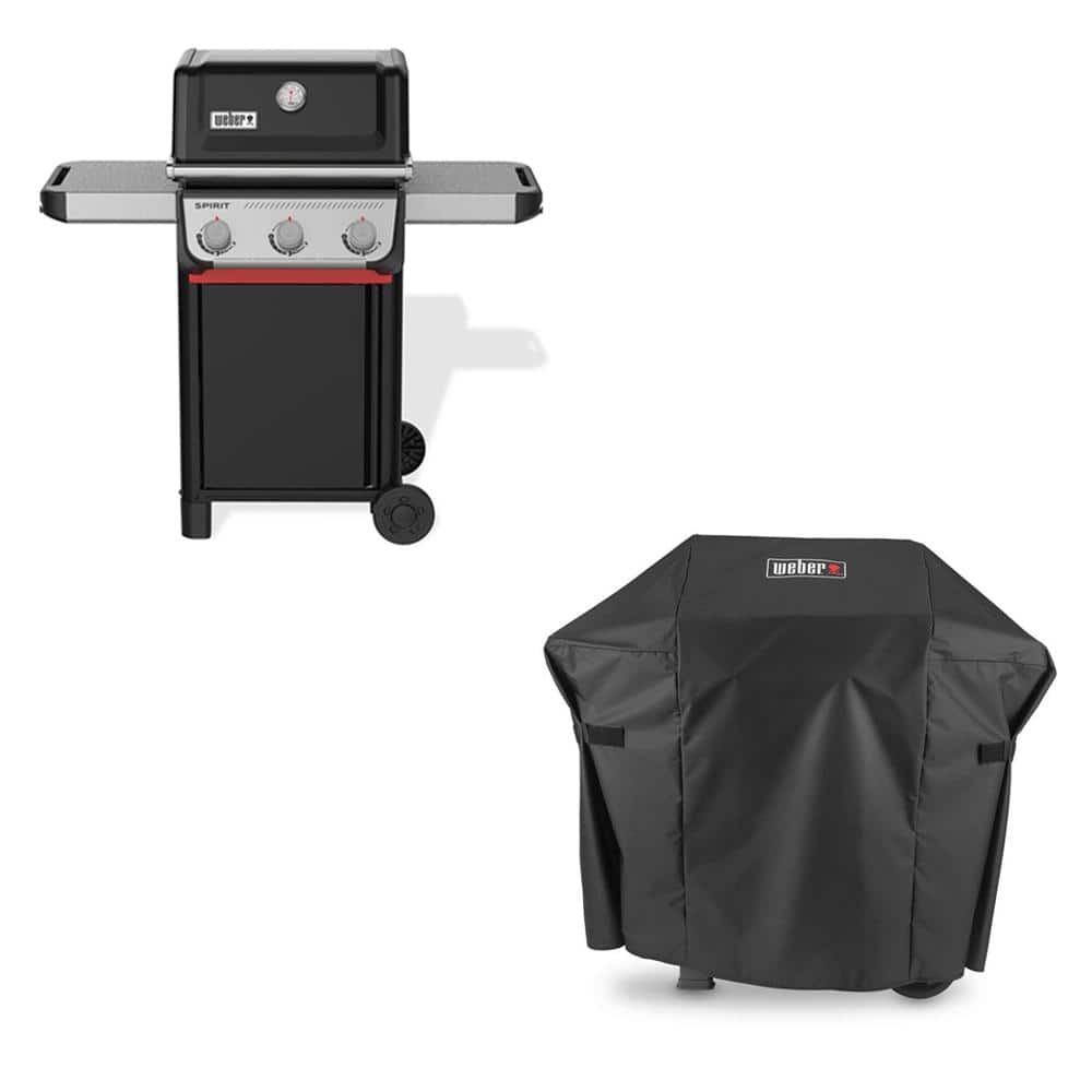 Weber Spirit E-310 3-Burner Liquid Propane Gas Grill in Black with