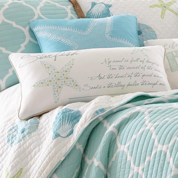 Teal print throw clearance pillows