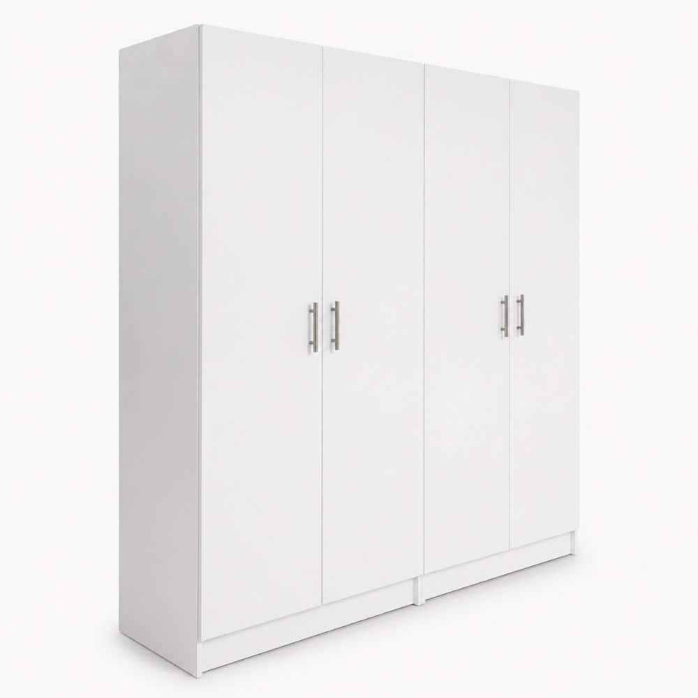 Klair Living Modex White Multi-Purpose Utility Storage Cabinet (2