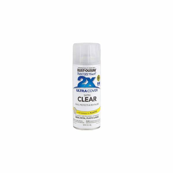 Rust-Oleum Painter's Touch 2X 12 oz. Clear Satin General Purpose Spray Paint (6-Pack)