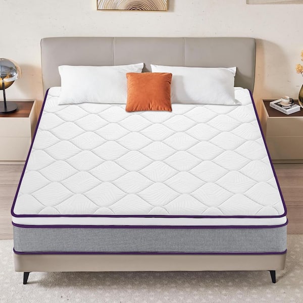 Exquisite Series Queen Medium Cooling Gel Memory Foam Hybrid Mattress 12 in. Breathable High Elasticity Mattress