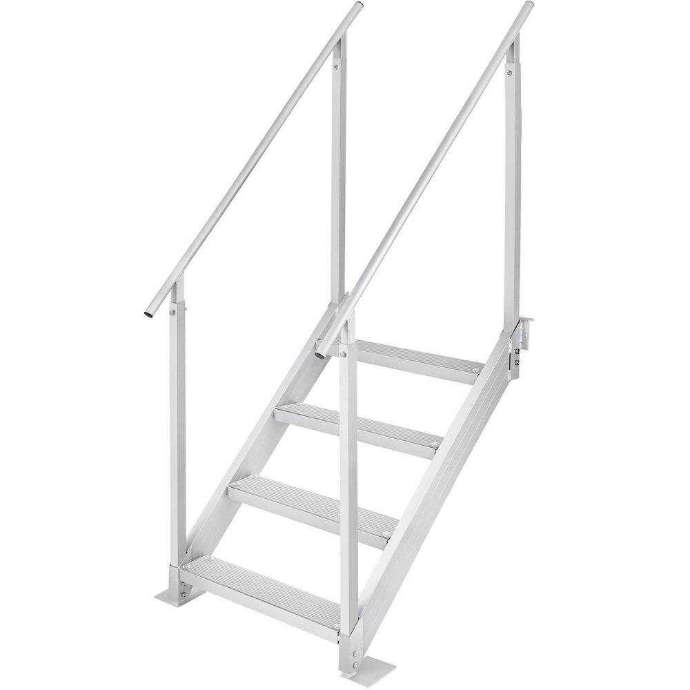 Retractable Dock Ladder 4-Steps 3.1 in. Wide Standard Adjustable Swim Ladder Aluminum 500 Lbs Load, Dock Ladder price history on PriceWatchPro