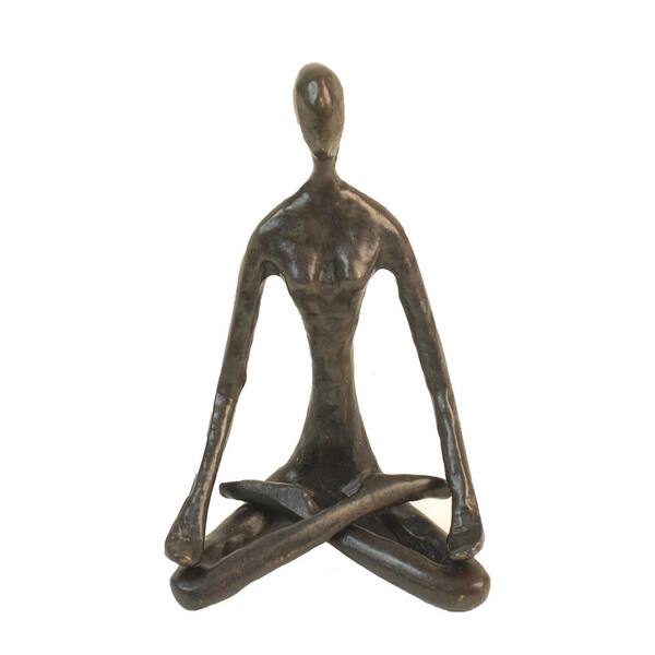 DANYA B - Female Yoga Lotus Cast Bronze Sculpture