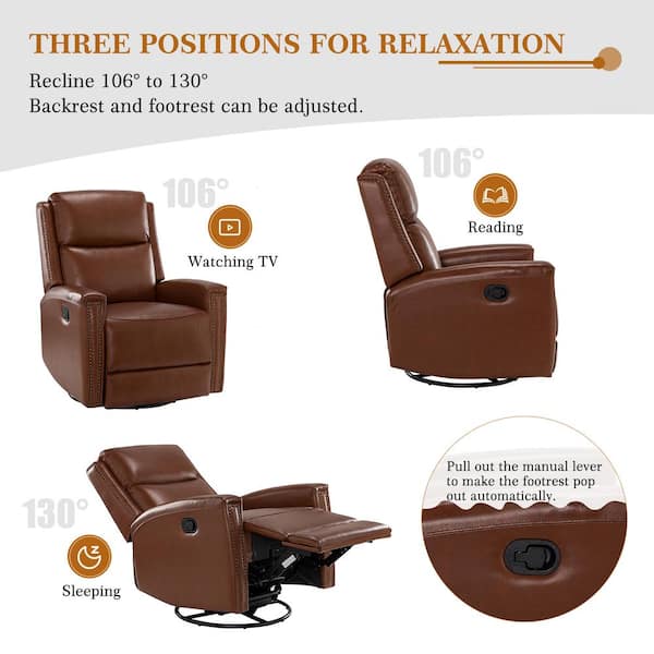 LEVI KONA BROWN ROCKER RECLINER