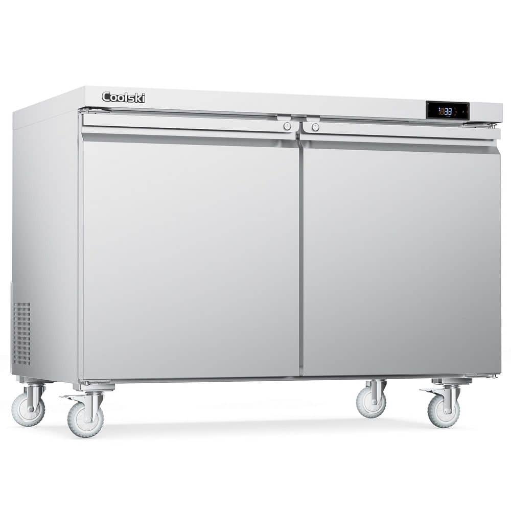 48 in. Commercial Undercounter Refrigerator Sandwich and Salad Prep Table 13.4 cu. ft. Stainless Steel Food Prep Station