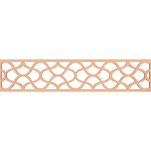 Ekena Millwork Resort Fretwork 0.375 in. D x 46.75 in. W x 10 in. L Alder Wood Panel Moulding