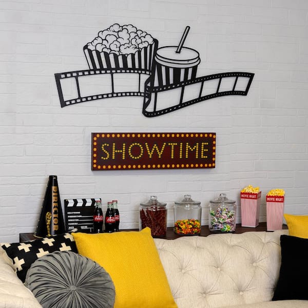 Stratton Home Decor Movie Showtime Decorative Sign Wall Art S43959 ...