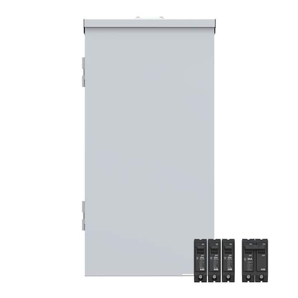 200 Amp 20-Space 40-Circuit Main Breaker Outdoor Plug-On Neutral Load Center Value Pack (PAM2020RPA)