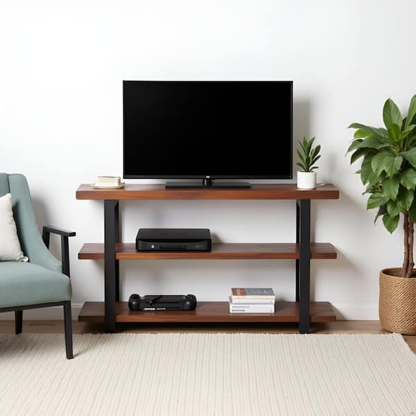 Alaterre Furniture Pomona 48 in. Rustic Natural/Black Standard