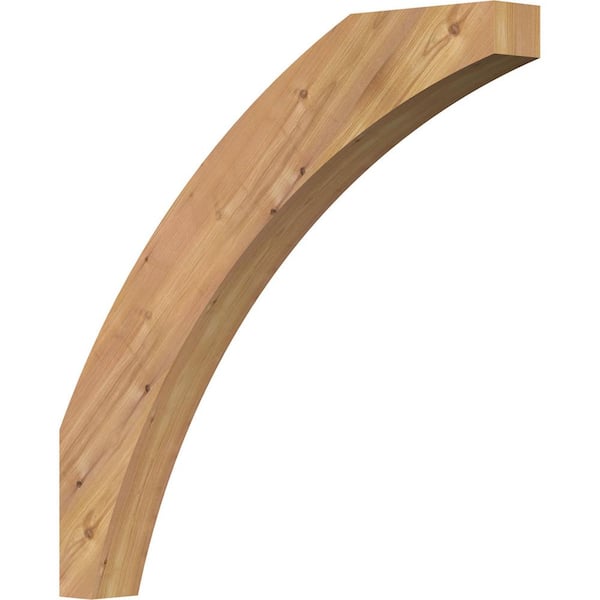 Ekena Millwork 3 1/2"W x 30"D x 30"H Thorton Smooth Knee Brace, Western Red Cedar