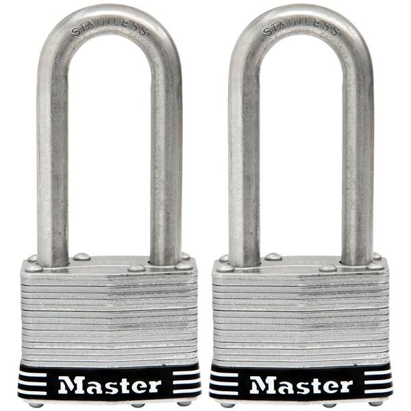Lot of 12 Lock Set by Master 3KALH Keyed Alike Long 2" Shackle Steel Laminated 