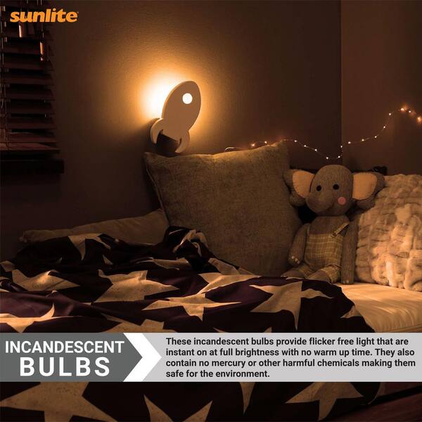 Sunlite 7-Watt C7 Colored Night Light Candelabra Base Incandescent Orange Light Bulb (12-Pack) Sunlite 7-Watt C7 Colored Night Light Candelabra Base Incandescent Orange Light Bulb (12-Pack)
