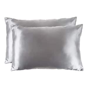 Microfiber Polyester Satin King Sized Pillowcase (Set of 2)