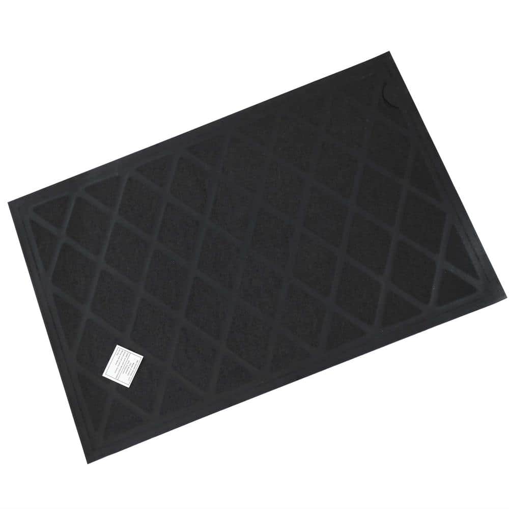 Farmhouse Brown Rooster Rubber and Polyester Kitchen Floor Mat