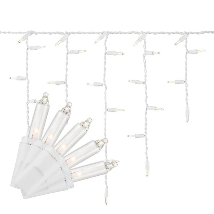 Home Accents Holiday 300L Clear Christmas Mini Icicle Lights Home