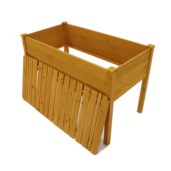 Tunearary Wood Raised Garden Bed Elevated Garden Bed Planter Box for Vegetable Flower