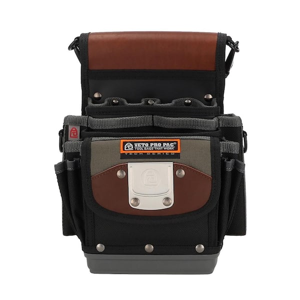 VETO PRO PAC 8.5 in. Small Orig in.al Nylon Tool Pouch with Pen Knife Pliers Screwdriver Tape Measure Utility Knife Wrench Holder