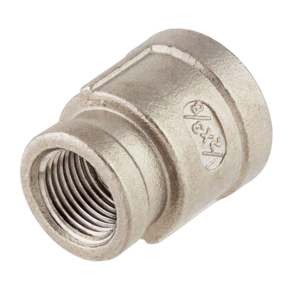 リボーン ProLine 1/2 in. FIP x 3/8 in. FIP Stainless Steel Reducing