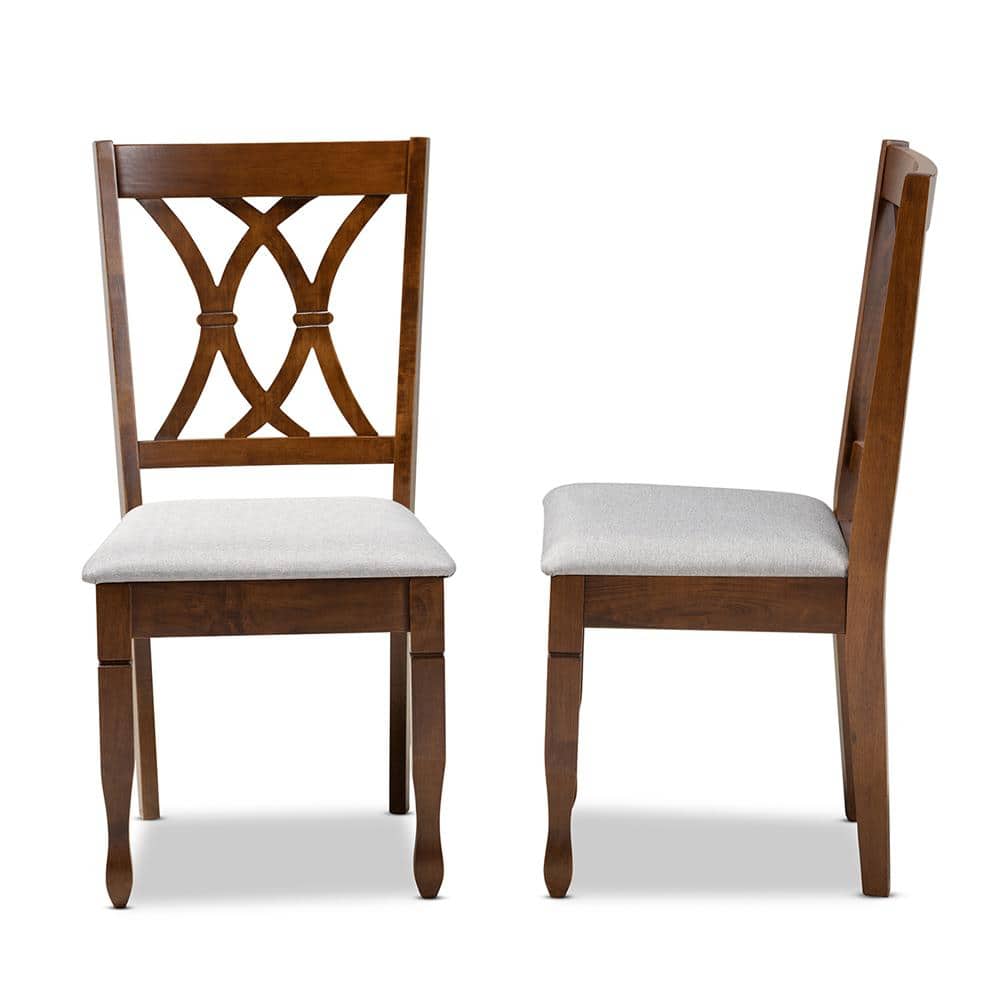 Augustine Sand Cane-Back Wood Side Chair