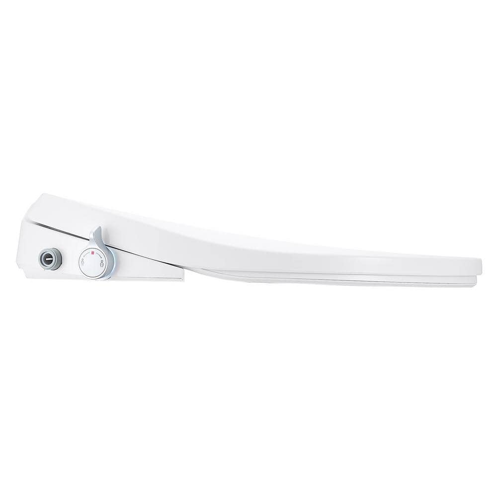 White Elongated Smart Bidet Toilet Seat with Remote Control