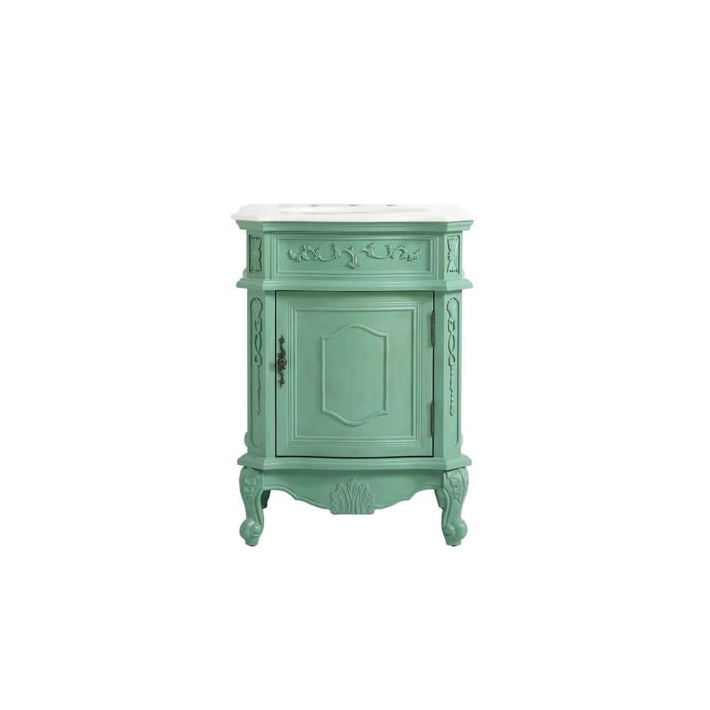 Simply Living 24 in. W x 21.75 in. D x 34 in. H Bath Vanity in Vintage Mint