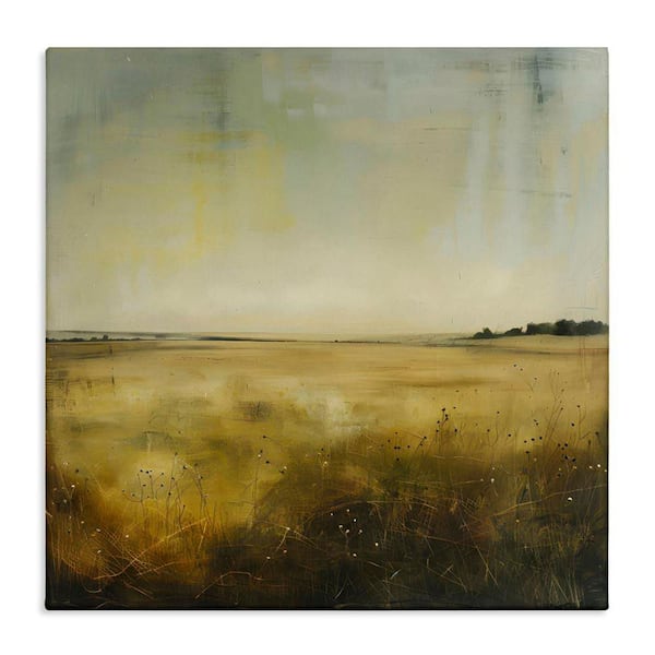 Stupell Industries Farmhouse Field Abstraction by LSR Design Studio Unframed Nature Graphic Art Print 30 in. x 30 in.