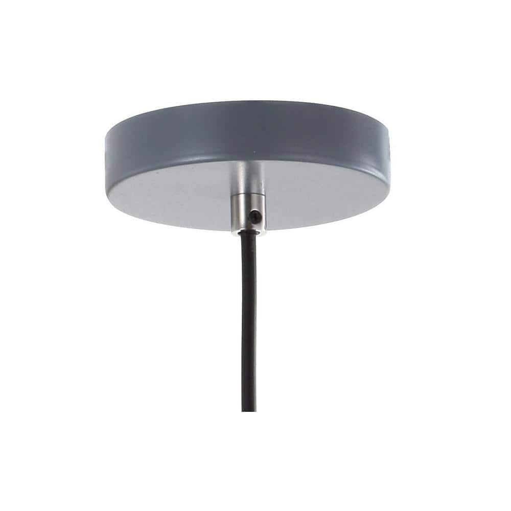 Paul 11" Adjustable Farmhouse Metal LED Pendant in Gray