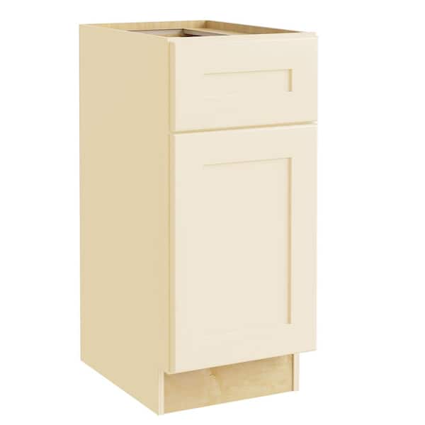 Home Decorators Collection Newport Cream Painted Plywood Shaker Assembled Vanity Sink Base Kitchen Cabinet Soft Close 21 in W x 21 in D x 34.5 in H