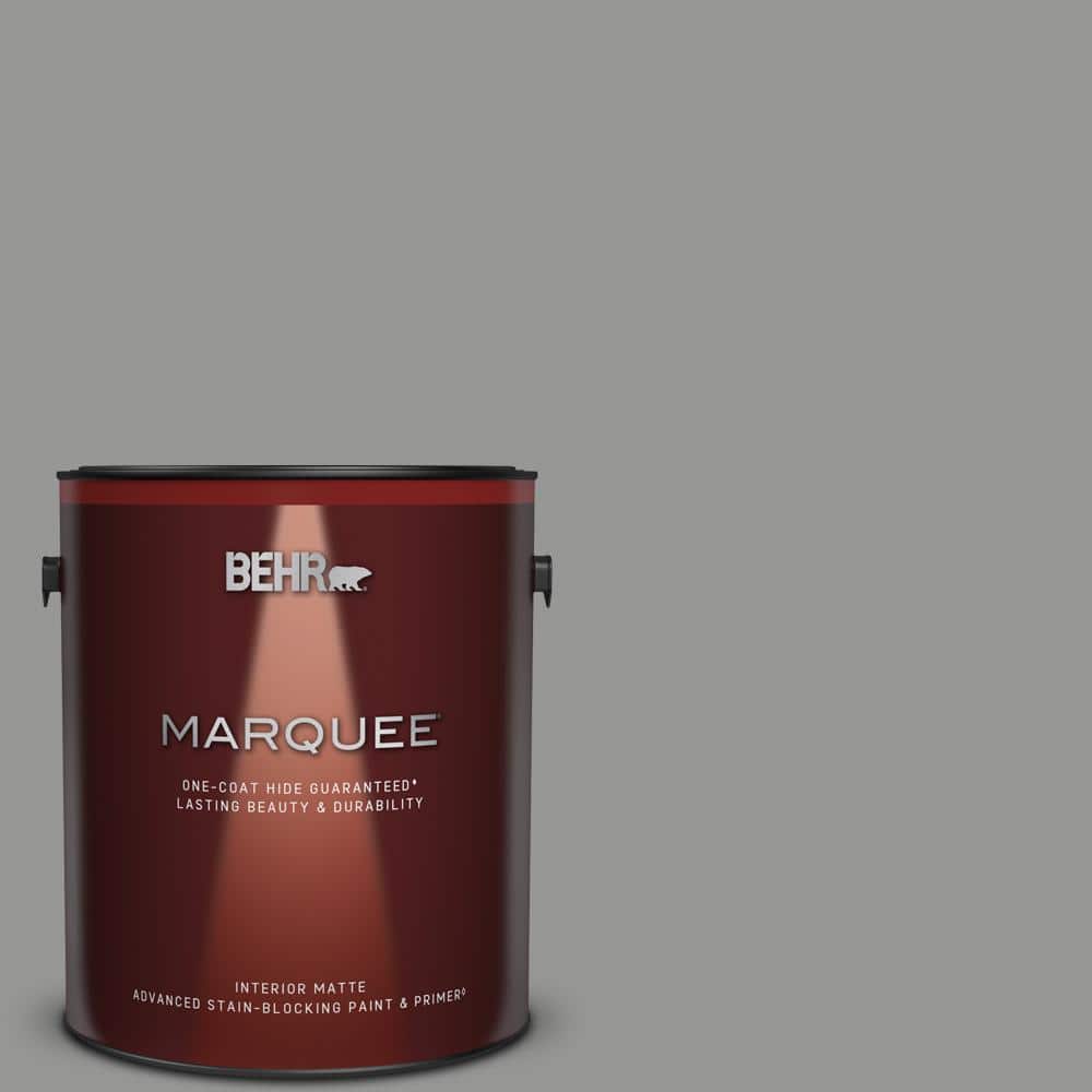 BEHR MARQUEE 1 gal. PPU2419 Shark Fin Matte Interior Paint & Primer