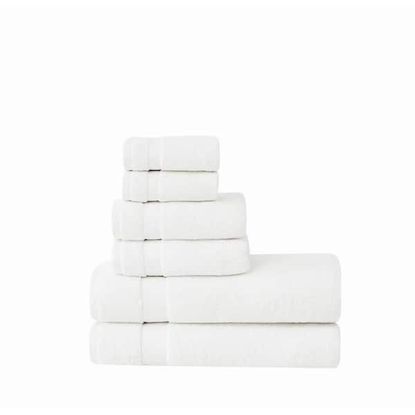 Brooklyn Loom Super Soft White 6 Piece Bath Sheet Set