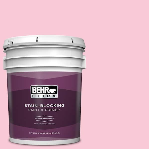 BEHR ULTRA 5 gal. #110A-3 Palace Rose Extra Durable Eggshell Enamel Interior Paint & Primer