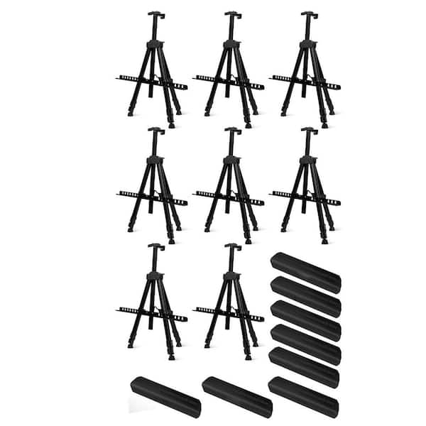 8-Pack Adjustable Iron Artist Easel Stand Portable Tripod Display with Carry Bag for Painting and Drawing