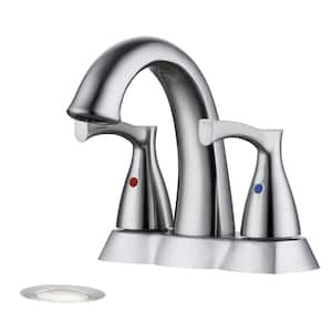 MOEN Belfield 4 in. Centerset 2-Handle Bathroom Faucet in Chrome