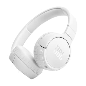 White JBL Tune 670NC Bluetooth Wireless On-Ear Noise Cancelling Headphones