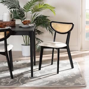 Dannell Cream and Black Dining Chair (Set of 2)