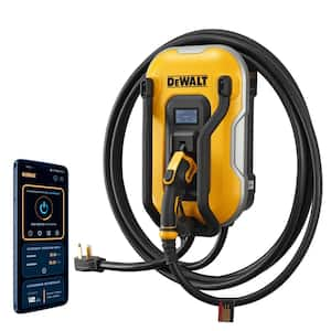 Level-2 Wall Mounted Electric Vehicle EV Charger up to 40 Amps, 240-Volt AC 9.6 Kw, 25 Ft. Cable, Weatherproof