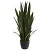 Nearly Natural Indoor 38 in. Sansevieria Artificial Plant 6350-GR