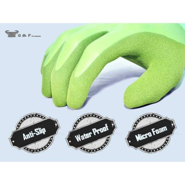 G & F Products G & F 1537L-6 Aqua Gardening Women's Gloves with