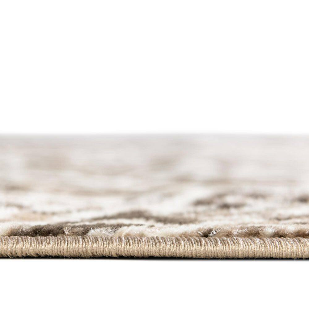 Grace Brown Rectangular Synthetic Indoor Area Rug