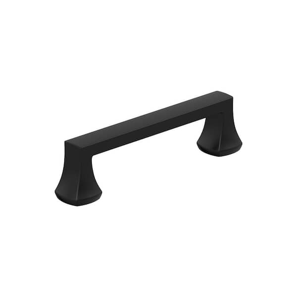 Amerock Hybridize 3-3/4 in. Modern Matte Black Bar Cabinet Pull