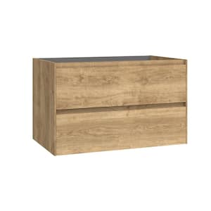 Perla 31.0 in. Bath Vanity Cabinet without Top in Natural Oak Assembled