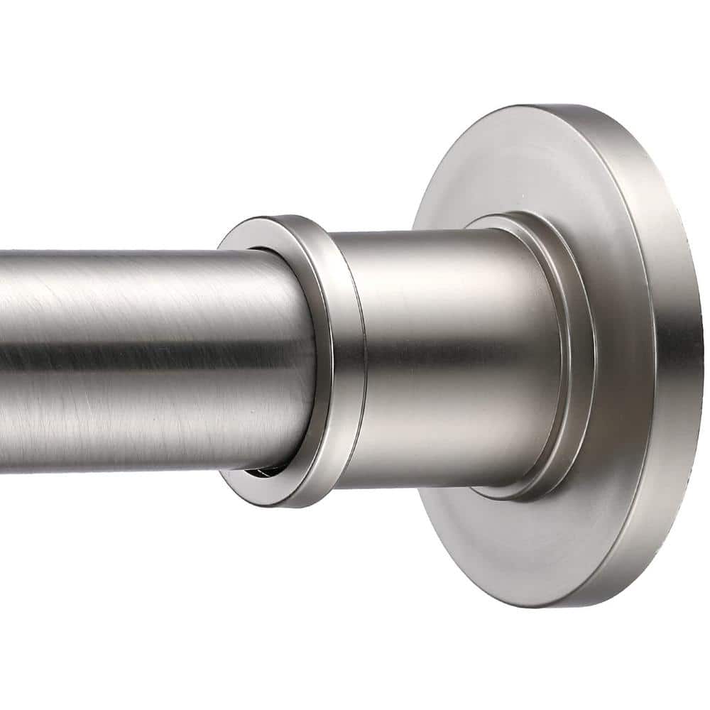 Sturdy 60 in. Stainless Steel Shower Curtain Rod - Rustproof Non-Slip, Brus