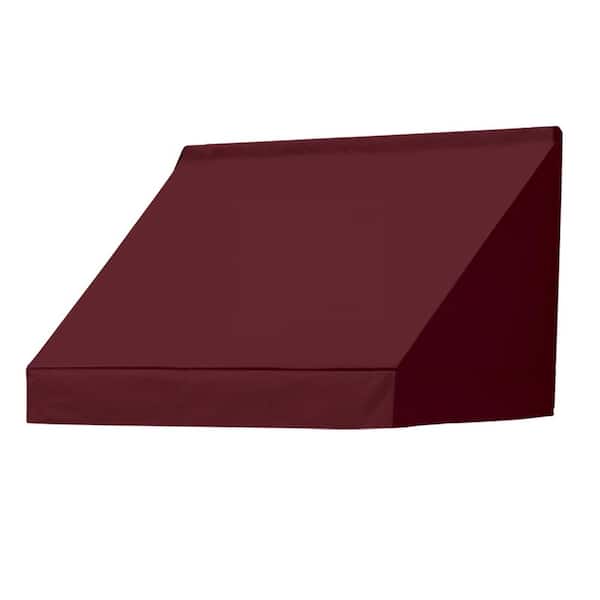 Awnings in a Box 4 ft. Classic Manually Retractable Awning (26.5 in. Projection) in Burgundy