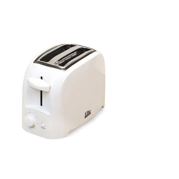 Elite Cuisine 2-Slice Toaster in White