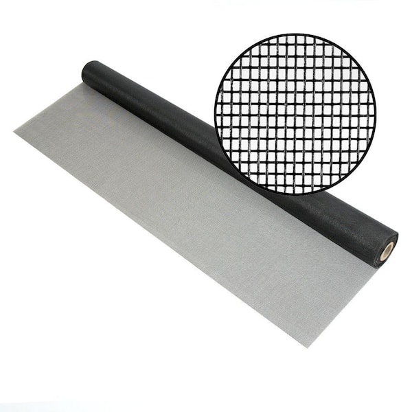 72 in. x 100 ft. Charcoal Fiberglass Screen 18 x 14 Mesh