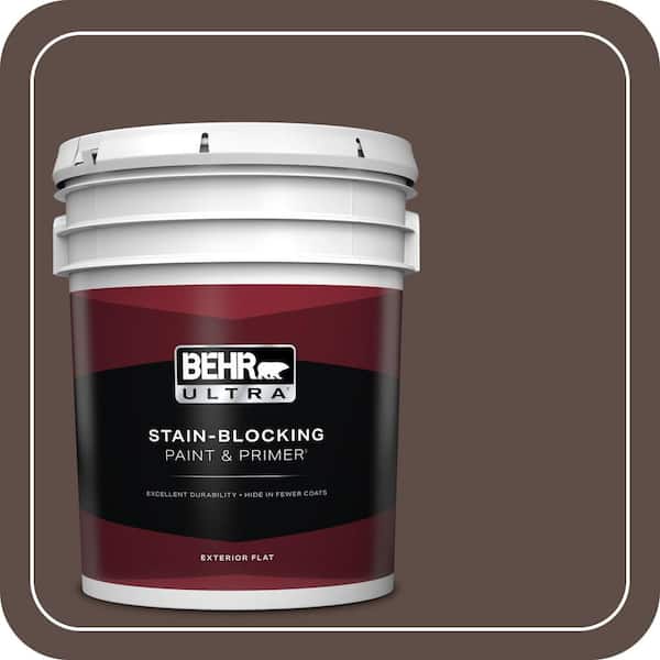 BEHR ULTRA 5 gal. #MQ2-35 Cabin in the Woods Flat Exterior Paint & Primer