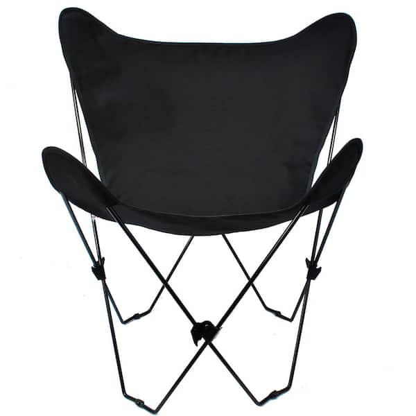 Algoma Butterfly Chair and Cover Combination w/Black Frame, Black