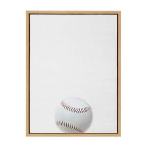 Sylvie "Baseball Portrait Color" Framed Canvas Sports Wall Art 24 in. x 18 in.