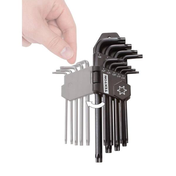 TEKTON Star Key Wrench Set, 9-Piece (T10-T50) 25291 - The Home Depot